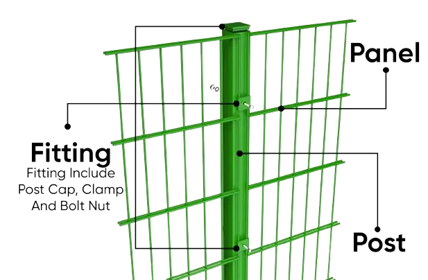 Hitech fence Welded Mesh fence 2D656